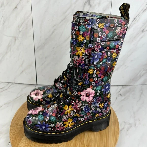 Dr. Doc Martens Jagger Wanderlust Womens Size 6 Leather 13" Platform Boots Shoes - Picture 3 of 14